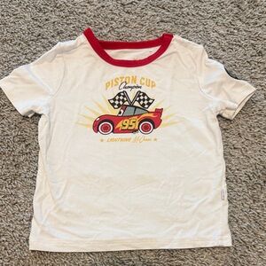 Little Sleepies Piston Cup Champion Tee - White and Red